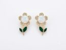 Rose Bud Floral Earrings